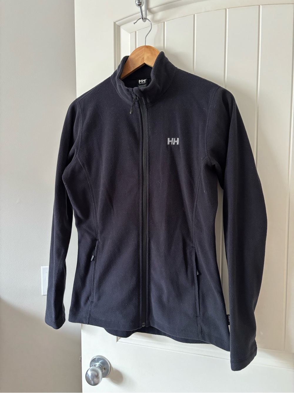 Helly Hansen Black Full Zip Fleece Jacket Size L NWOT
